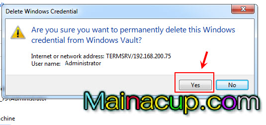 How to clear remote desktop credentials connection