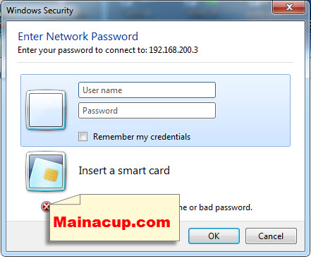 How to clear network password