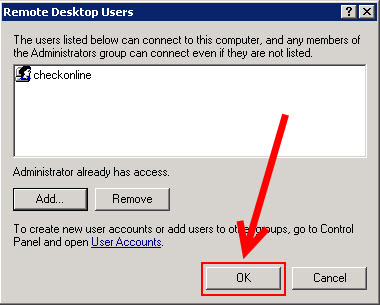 The connection was denied because the user account is not authorized for remote login [Solved]