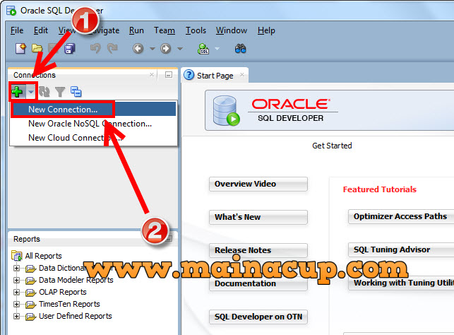การใช้งาน SQL Developer ติดต่อกับ Oracle 11g Express