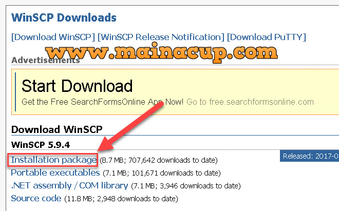 การติดตั้งโปรแกรม Winscp เพื่อถ่ายโอนไฟล์ระหว่าง Server (FTP หรือ SSH)