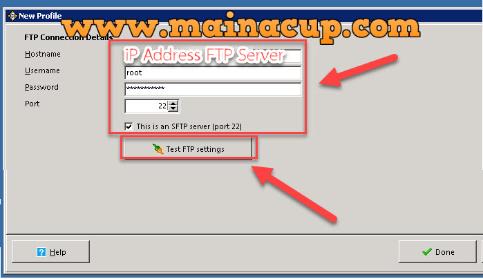 การ Backup Mysql Database แบบ FTP ข้าม Server ด้วยโปรแกรม SyncBackPro