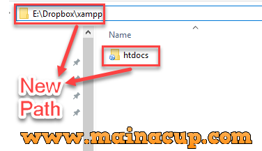 การเปลี่ยน Path Folder htdocs และ  data ของ Xampp ไว้ใน Dropbox