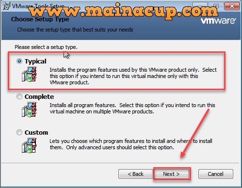 วิธีติดตั้ง VMware Tools บน  Windows 7 Guest OS