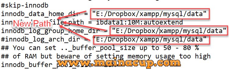 การเปลี่ยน Path Folder htdocs และ  data ของ Xampp ไว้ใน Dropbox