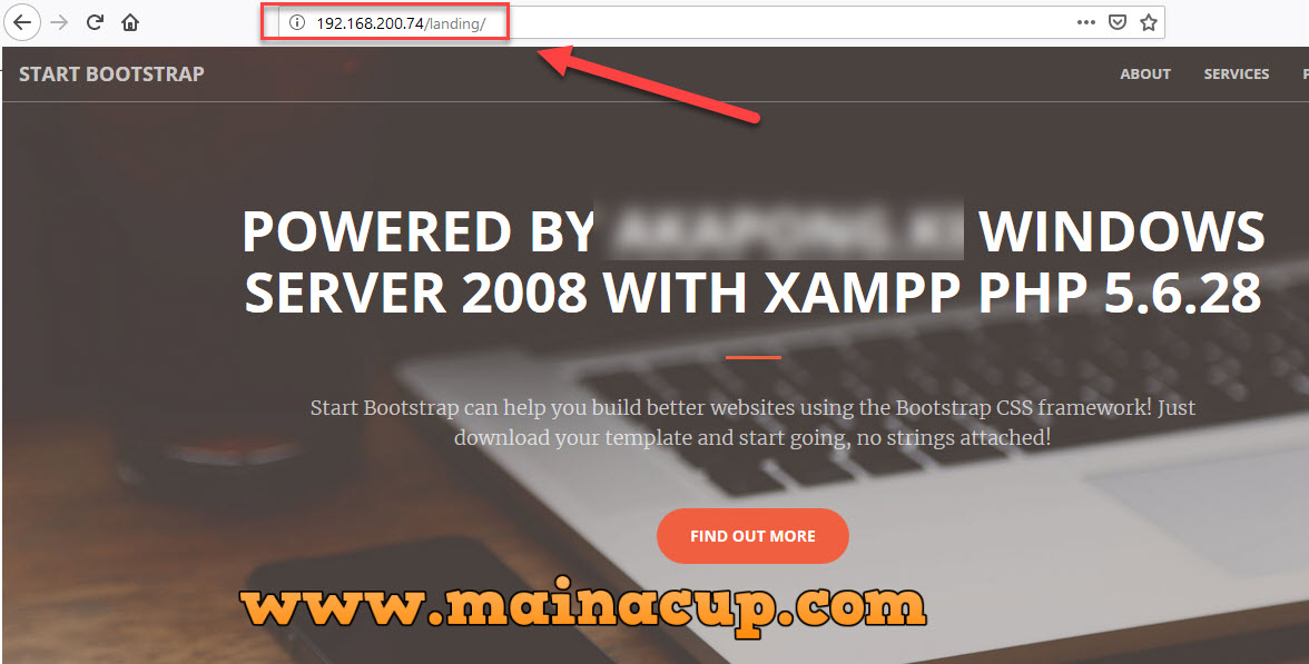 การตั้งค่า Virtual Host Xampp Windows Server 2008 R2