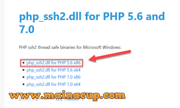 วิธีติดตั้ง sftp ssh2 กับ PHP 5.6 บน Windows Server