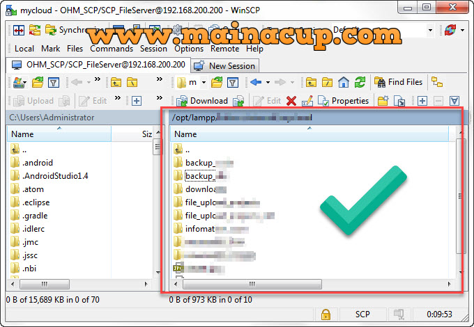 การติดตั้งโปรแกรม Winscp เพื่อถ่ายโอนไฟล์ระหว่าง Server (FTP หรือ SSH)