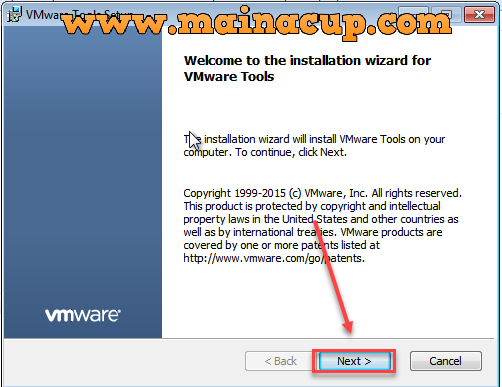วิธีติดตั้ง VMware Tools บน  Windows 7 Guest OS