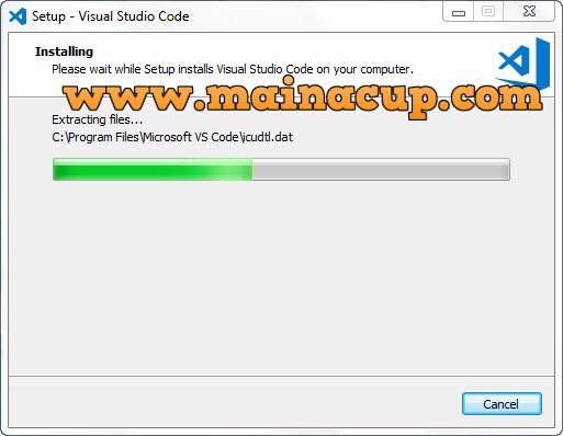 การติดตั้ง visual studio code IDE บน Windows