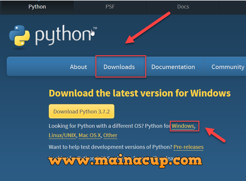 การติดตั้ง python 3.7 บน Windows