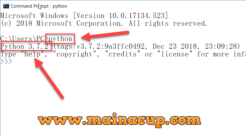 การติดตั้ง python 3.7 บน Windows