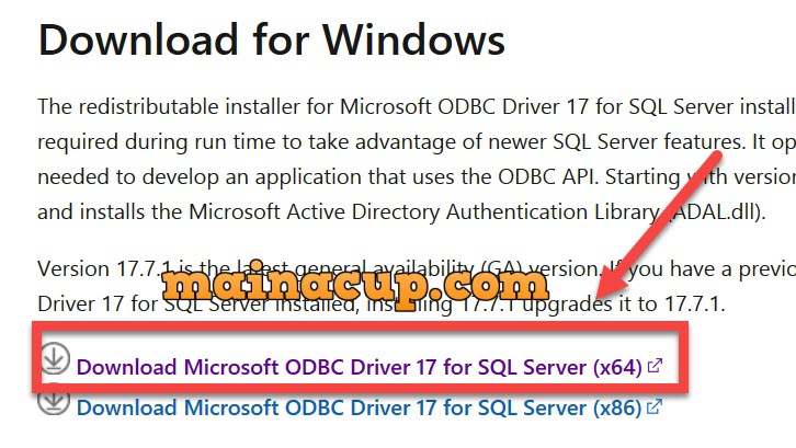 ติดตั้ง SQLSRV Extension สำหรับ php 7.4 Microsoft Drivers for PHP for SQL Server