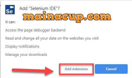 ติดตั้ง Selenium IDE บน Chrome Extension