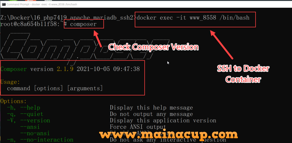 การติดตั้ง phpspreadsheet packagist ด้วย Composer เพิ่อใช้งานร่วมกับ Codeigniter 3 บน Docker Desktop Windows 10