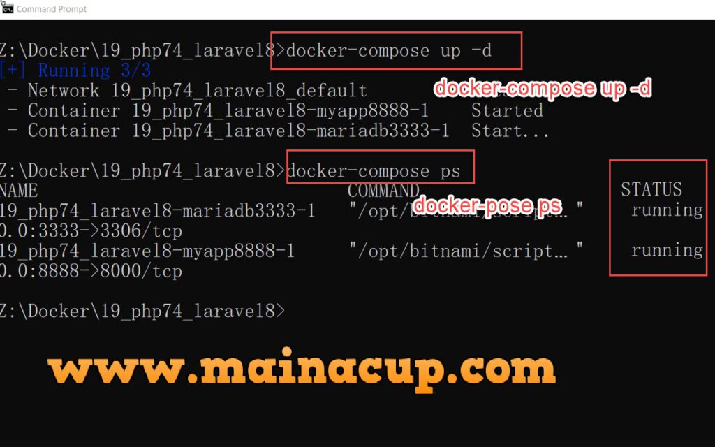 ติดตั้ง laravel 8 ด้วย docker บน windows 10