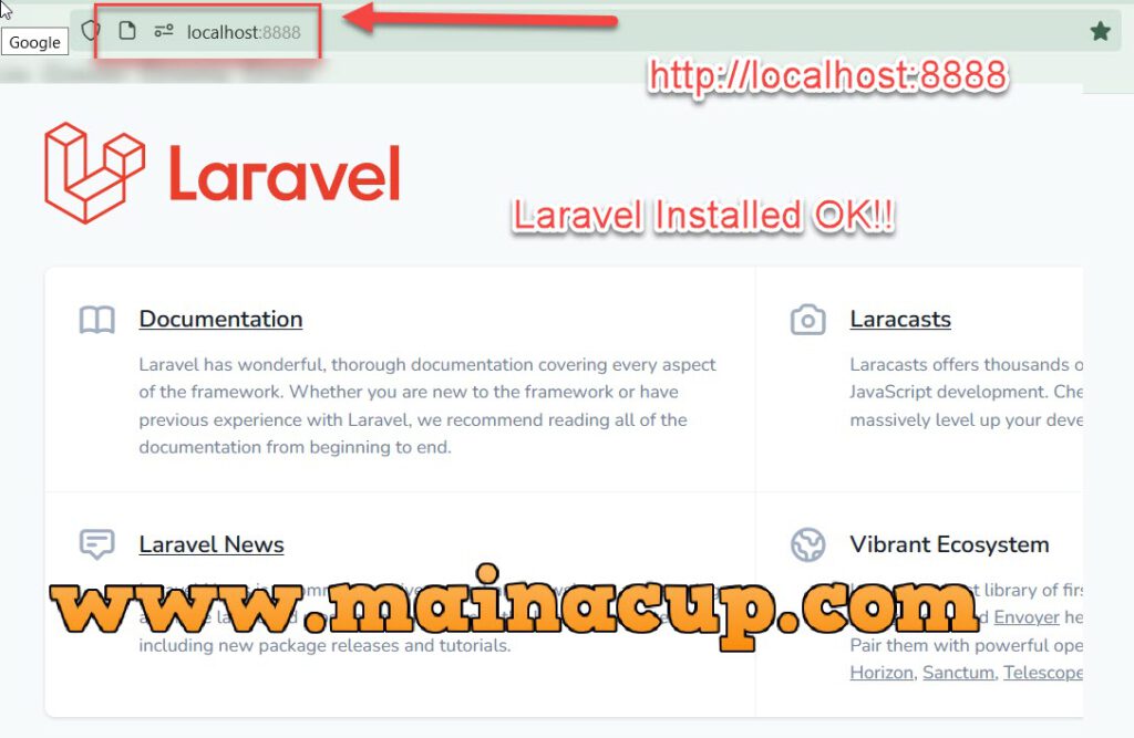 ติดตั้ง laravel 8 ด้วย docker บน windows 10