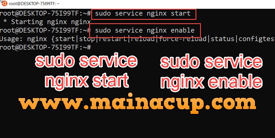 ติดตั้ง Nginx บน Ubuntu 20 ด้วย WSL2 Windows10