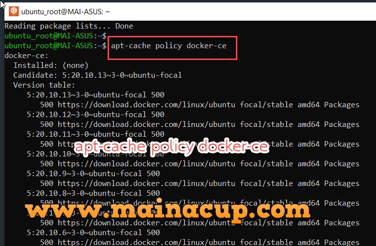 ติดตั้ง Docker Ubuntu 20.04 ผ่าน WSL2 บน WIndows 10